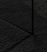 Teppich HUARTE Kurzflor Weich und Waschbar Schwarz 200x280 cm