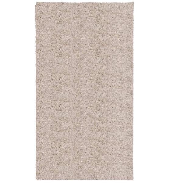 Shaggy-Teppich PAMPLONA Hochflor Modern Beige 60x110 cm