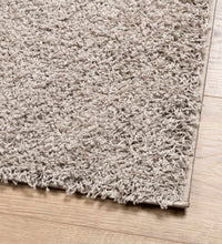 Shaggy-Teppich PAMPLONA Hochflor Modern Beige 60x110 cm