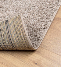 Shaggy-Teppich PAMPLONA Hochflor Modern Beige 60x110 cm