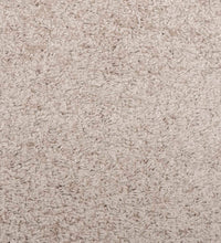 Shaggy-Teppich PAMPLONA Hochflor Modern Beige 60x110 cm