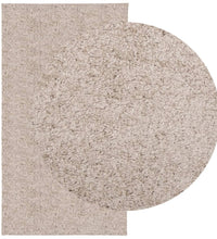 Shaggy-Teppich PAMPLONA Hochflor Modern Beige 80x150 cm