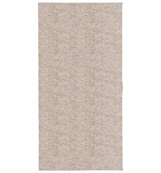 Shaggy-Teppich PAMPLONA Hochflor Modern Beige 100x200 cm