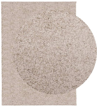 Shaggy-Teppich PAMPLONA Hochflor Modern Beige 140x200 cm