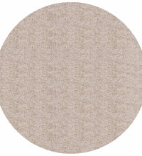 Shaggy-Teppich PAMPLONA Hochflor Modern Beige Ø 100 cm