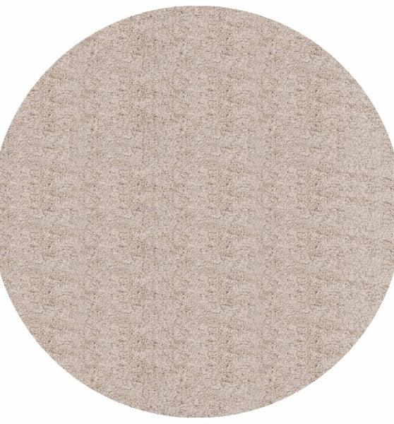 Shaggy-Teppich PAMPLONA Hochflor Modern Beige Ø 100 cm