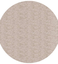 Shaggy-Teppich PAMPLONA Hochflor Modern Beige Ø 120 cm