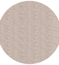 Shaggy-Teppich PAMPLONA Hochflor Modern Beige Ø 200 cm