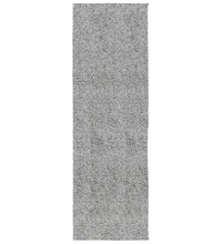 Shaggy-Teppich PAMPLONA Hochflor Modern Grau 80x250 cm