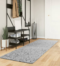 Shaggy-Teppich PAMPLONA Hochflor Modern Grau 80x250 cm