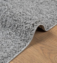 Shaggy-Teppich PAMPLONA Hochflor Modern Grau 100x200 cm