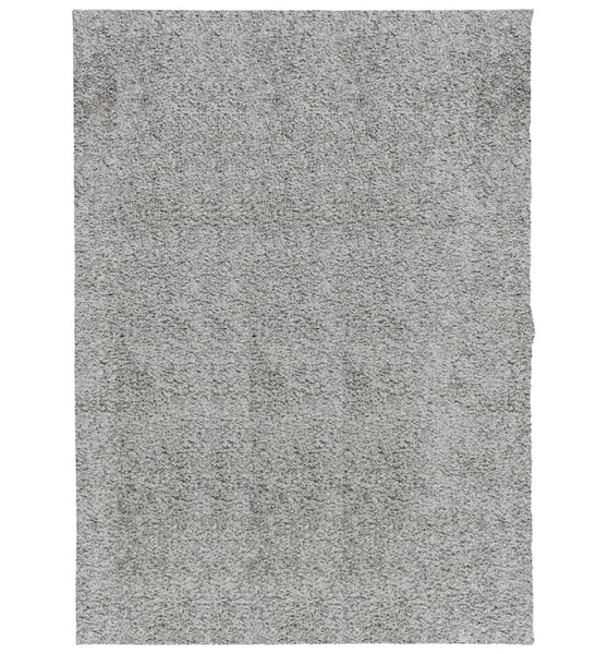 Shaggy-Teppich PAMPLONA Hochflor Modern Grau 140x200 cm