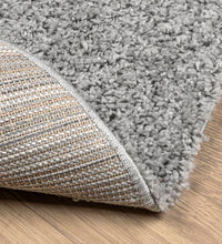 Shaggy-Teppich PAMPLONA Hochflor Modern Grau Ø 80 cm