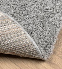 Shaggy-Teppich PAMPLONA Hochflor Modern Grau Ø 120 cm