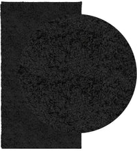 Shaggy-Teppich PAMPLONA Hochflor Modern Schwarz 60x110 cm