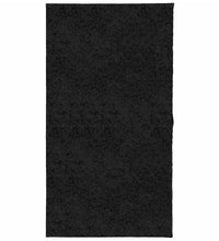 Shaggy-Teppich PAMPLONA Hochflor Modern Schwarz 80x150 cm