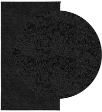 Shaggy-Teppich PAMPLONA Hochflor Modern Schwarz 80x150 cm