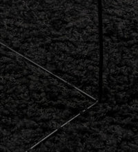 Shaggy-Teppich PAMPLONA Hochflor Modern Schwarz 100x200 cm