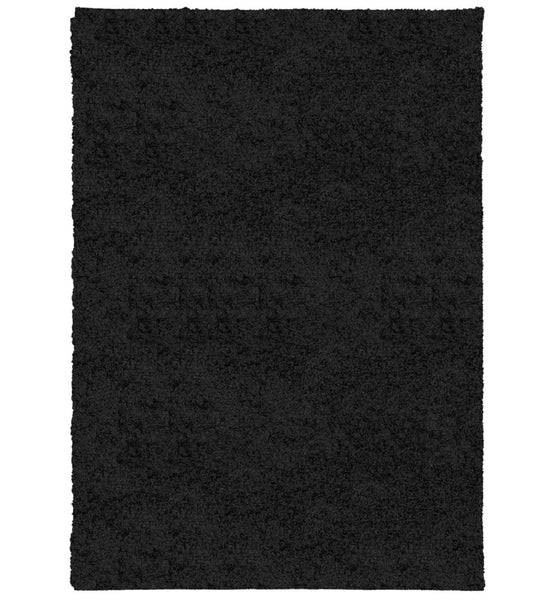 Shaggy-Teppich PAMPLONA Hochflor Modern Schwarz 120x170 cm