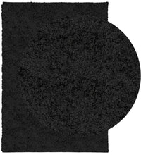 Shaggy-Teppich PAMPLONA Hochflor Modern Schwarz 120x170 cm