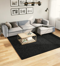 Shaggy-Teppich PAMPLONA Hochflor Modern Schwarz 240x240 cm