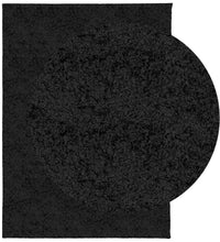 Shaggy-Teppich PAMPLONA Hochflor Modern Schwarz 240x340 cm