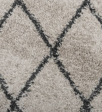 Shaggy-Teppich Hochflor Modern Beige Anthrazit 200x280 cm