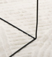 Teppich IZA Kurzflor Skandinavischer Look Creme 100x200 cm