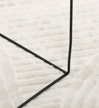 Teppich IZA Kurzflor Skandinavischer Look Creme 160x230 cm