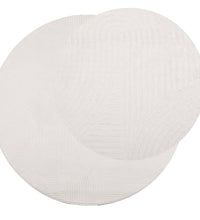 Teppich IZA Kurzflor Skandinavischer Look Creme Ø 80 cm