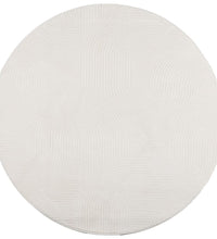 Teppich IZA Kurzflor Skandinavischer Look Creme Ø 120 cm