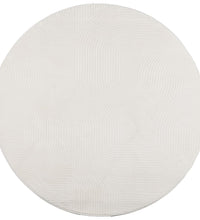 Teppich IZA Kurzflor Skandinavischer Look Creme Ø 200 cm