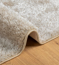 Teppich ISTAN Hochflor Glänzend Beige 120x170 cm