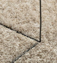 Teppich ISTAN Hochflor Glänzend Beige 140x200 cm