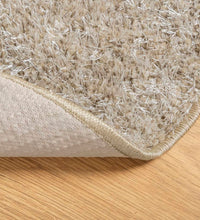 Teppich ISTAN Hochflor Glänzend Beige Ø 120 cm