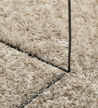 Teppich ISTAN Hochflor Glänzend Beige Ø 120 cm