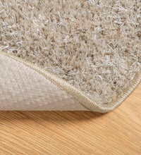 Teppich ISTAN Hochflor Glänzend Beige Ø 200 cm