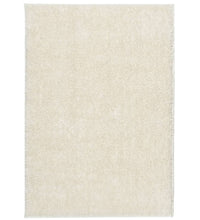 Teppich ISTAN Hochflor Glänzend Creme 120x170 cm