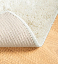 Teppich ISTAN Hochflor Glänzend Creme 140x200 cm