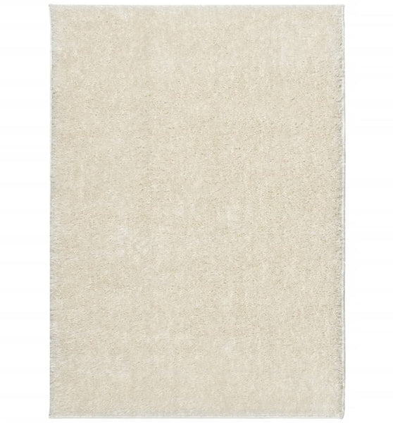 Teppich ISTAN Hochflor Glänzend Creme 200x280 cm