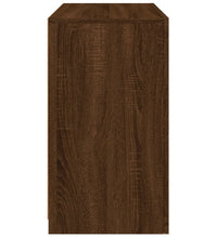 Sideboard mit LED-Leuchten Braun Eichen-Optik 60,5x37x67 cm