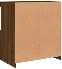 Sideboard mit LED-Leuchten Braun Eichen-Optik 60,5x37x67 cm