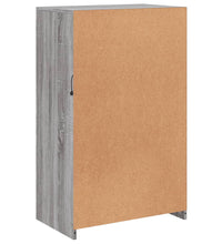 Beistellschrank mit LED-Leuchten Grau Sonoma Holzwerkstoff