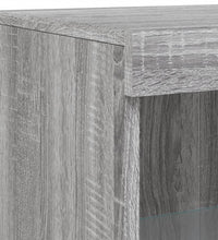 Beistellschrank mit LED-Leuchten Grau Sonoma Holzwerkstoff