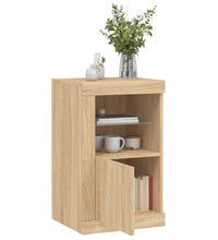 Beistellschrank mit LED-Leuchten Sonoma Eiche Holzwerkstoff