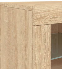 Beistellschrank mit LED-Leuchten Sonoma Eiche Holzwerkstoff