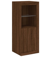 Sideboard mit LED-Leuchten Braun Eichen-Optik 41x37x100 cm