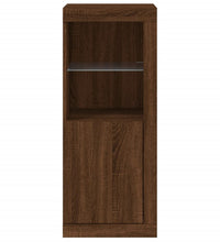 Sideboard mit LED-Leuchten Braun Eichen-Optik 41x37x100 cm