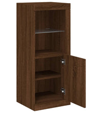 Sideboard mit LED-Leuchten Braun Eichen-Optik 41x37x100 cm