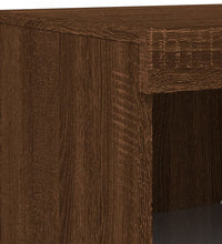 Sideboard mit LED-Leuchten Braun Eichen-Optik 41x37x100 cm